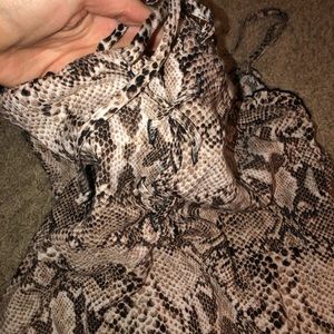 Snake print dress